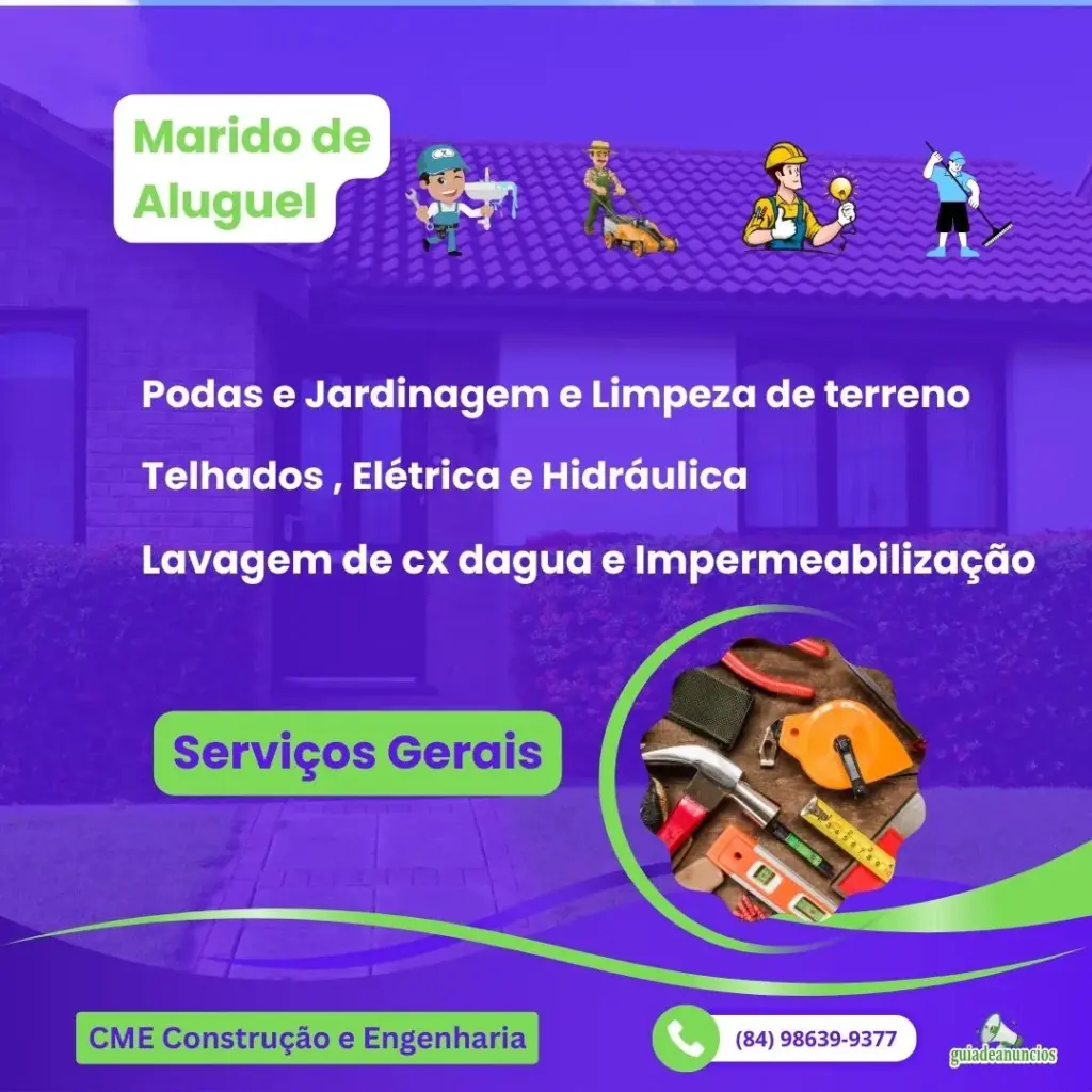 CME Serviços Gerais Marido de Aluguel poda e Jardinagem em BH