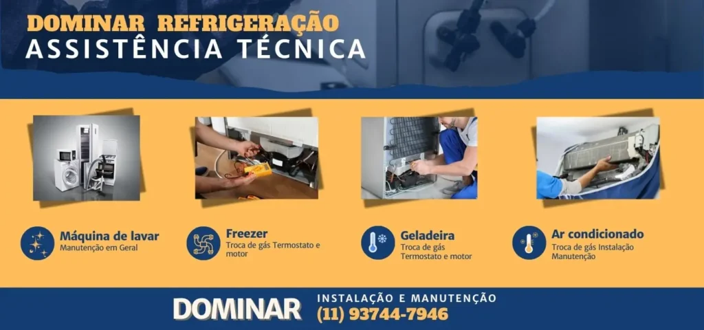 Assistência Técnica no Jabaquara Maquina de Lavar e geladeira e Freezer conserto em domicilio