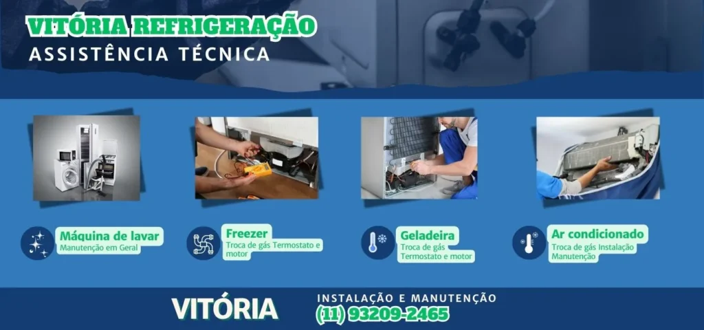 Vitória Refrigeração conserto de freezer, maquina de lavar, ar condicionado e Geladeira