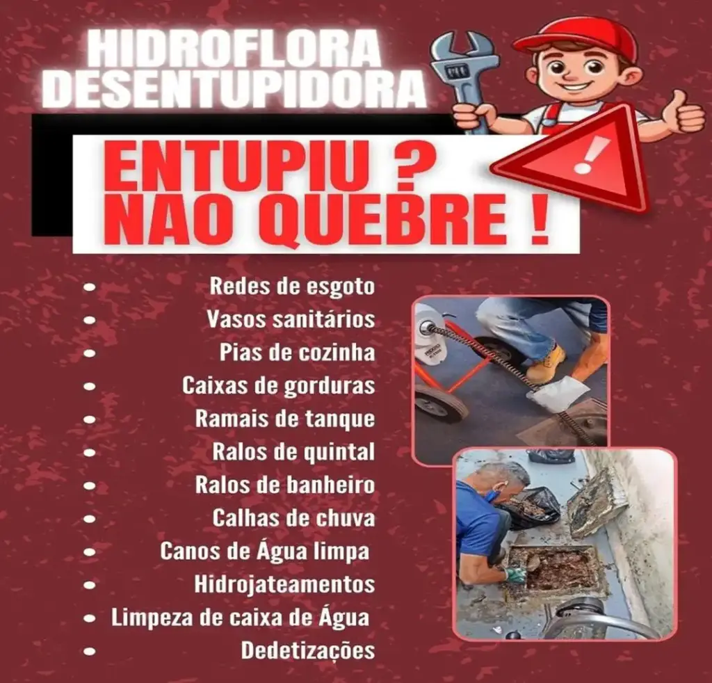 Hidroflora desentupidora na LAPA